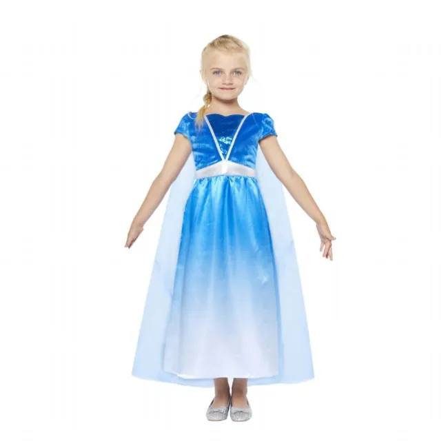 Børnekostume Isprinsesse 104-116 cm