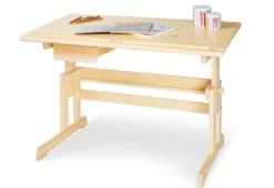 Børneskrivebord Lena, klarlakeret