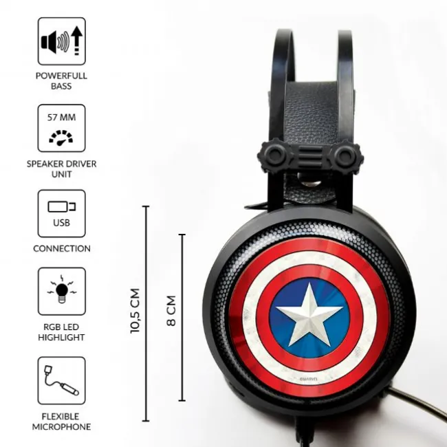 Captain America Gaming Headset