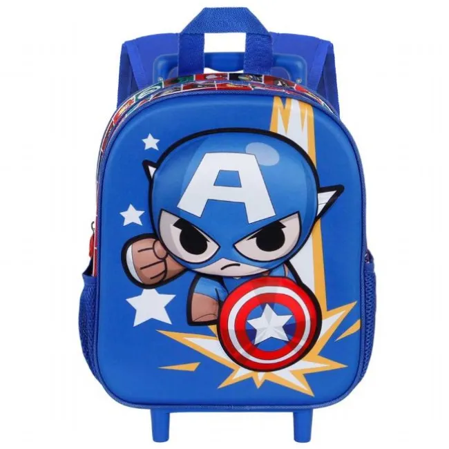 Captain America Lille 3D Rygsæk med Hjul