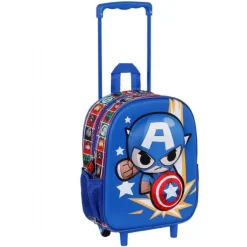 Captain America Lille 3D Rygsæk med Hjul