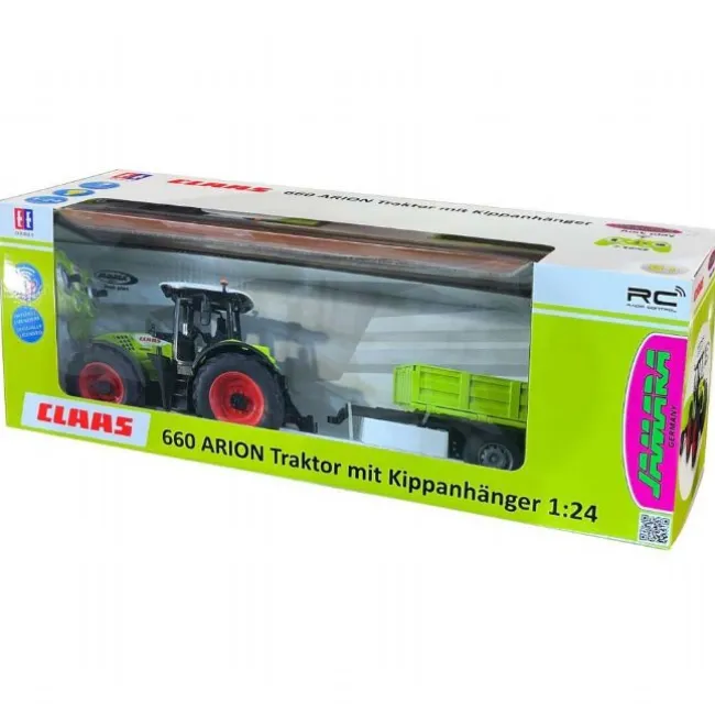 Claas Arion 660 med Anhænger 1:24 2,4GHZ
