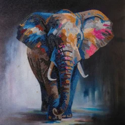 Crystal Art Elefant 30x30 cm