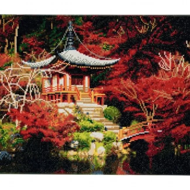 Crystal Art Japansk Tempel 40x50 cm