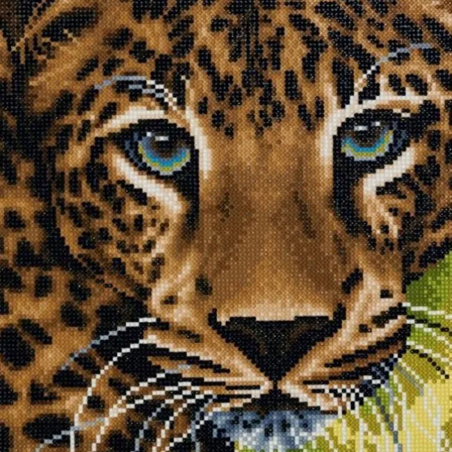 Crystal Art Leopard 30x30 cm