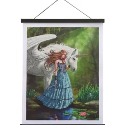 Crystal Art Rullegardin Enhjørning 35x45