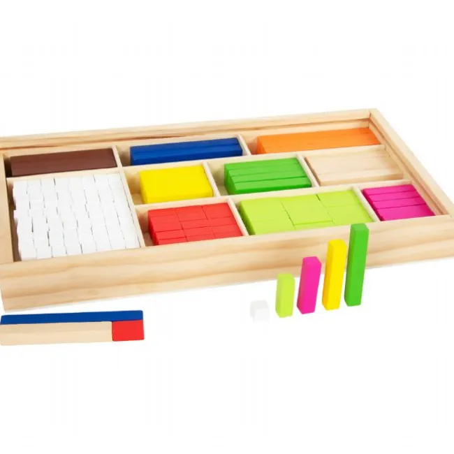 Cuisenaire regnestave i Træ