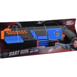 Dart Gun med 4 Pile - Blå