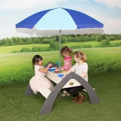 Delta havebænk med parasol