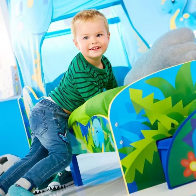 Dinosaur Juniorseng med madras