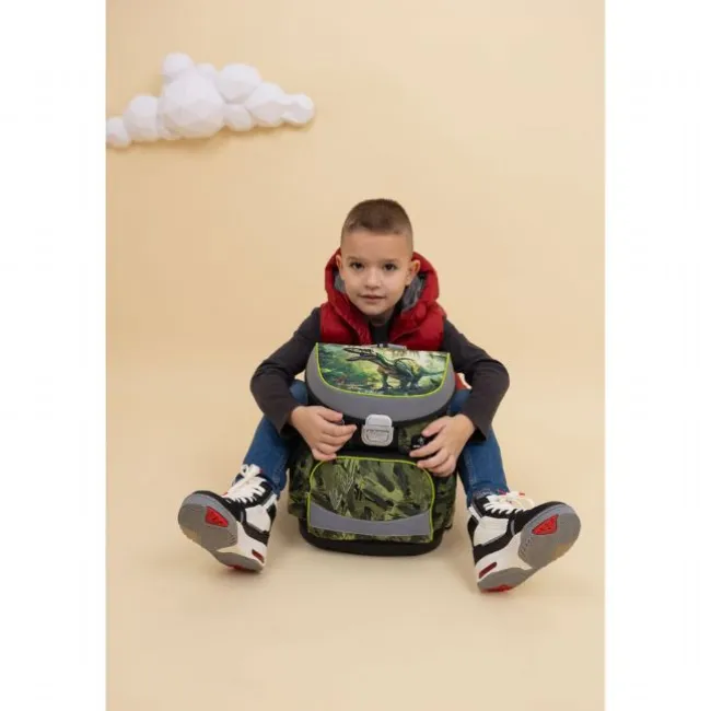 Dinosaur Skoletaske med 4 Dele