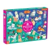 Dobbeltsidet puslespil Katte&hunde 100br