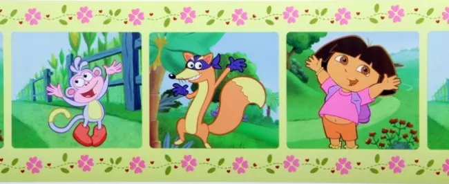 Dora Udforskeren tapetborter 15,9 cm