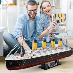 3D Puzzle Titanic med LED