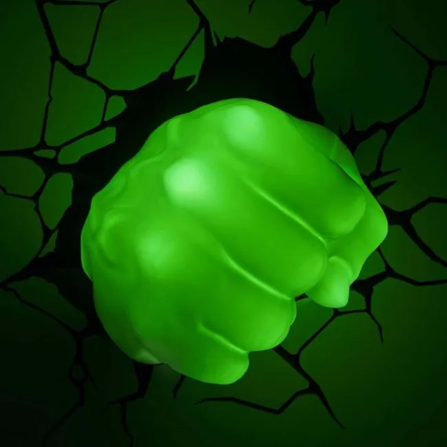 3D væglampe - Avengers Hulk hånd