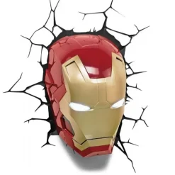 3D væglampe - Iron Man maske