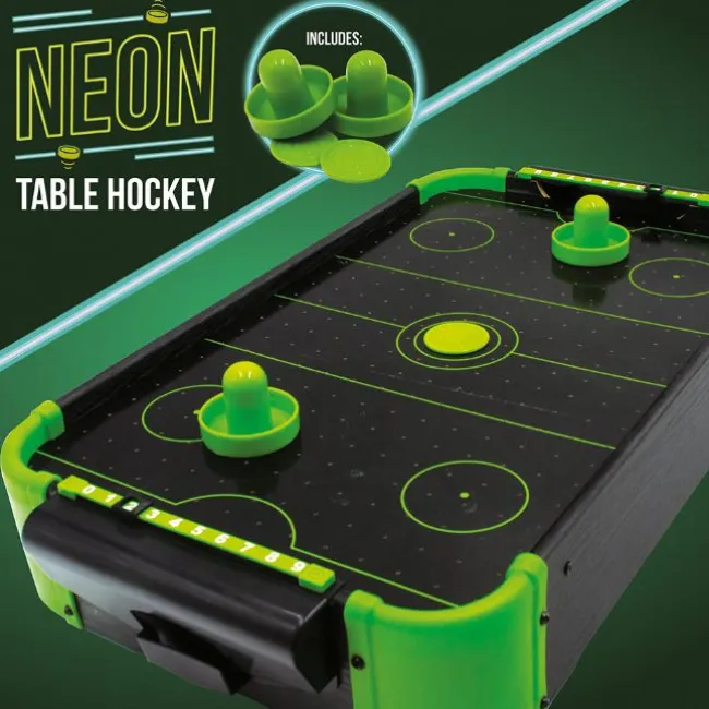 Elektronisk neon air hockey