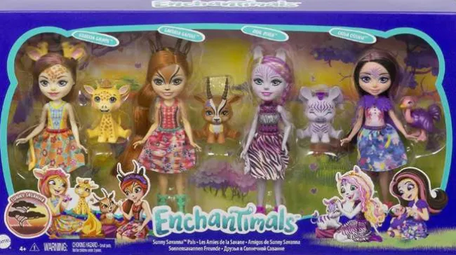 Enchantimals dukker 4 stk