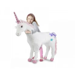 Enhjørning bamse 88 cm