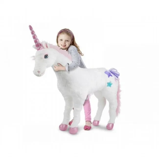 Enhjørning bamse 88 cm