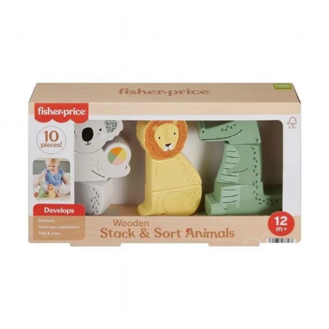 Fisher Price Træ Stable + Sortere Dyr