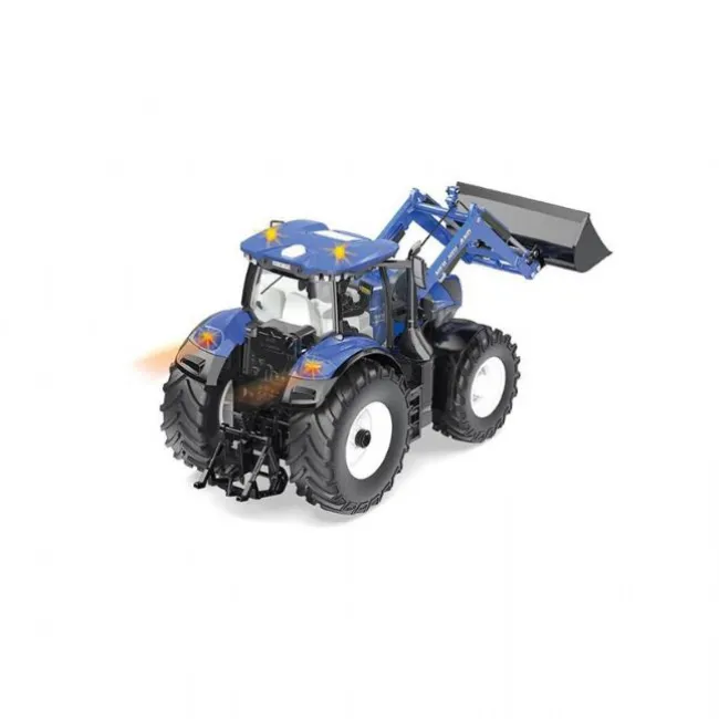 Fjernstyret New Holland med frontlæsser