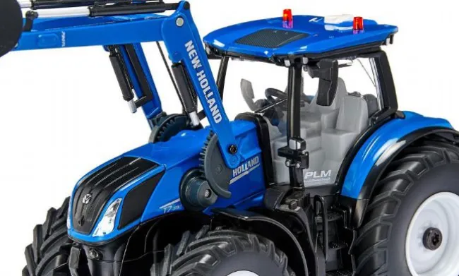Fjernstyret New Holland med frontlæsser