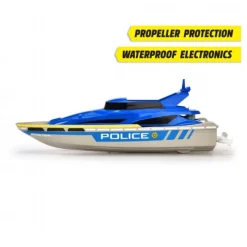 Fjernstyret Turbo Speed Politibåd 33 cm
