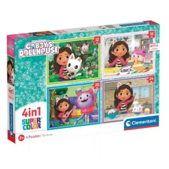 Gabbys Dollhouse 4 i 1 Puslespil