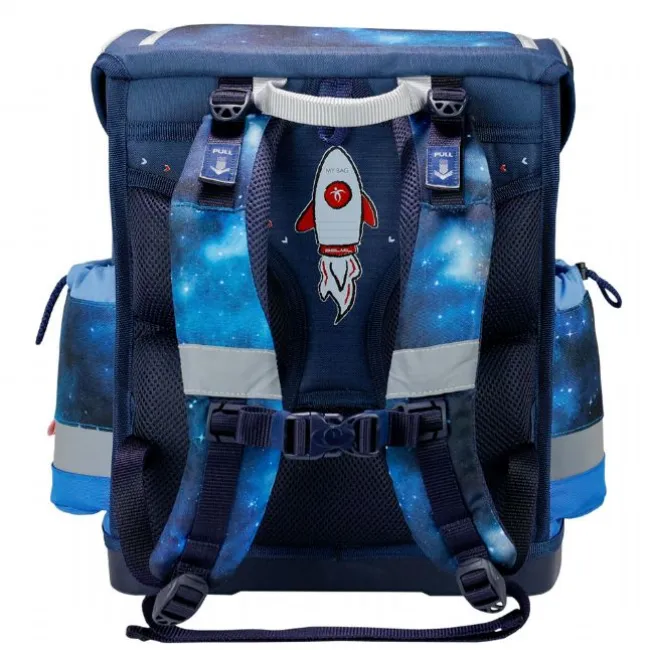 Galaxy Skoletaske med 5 Dele