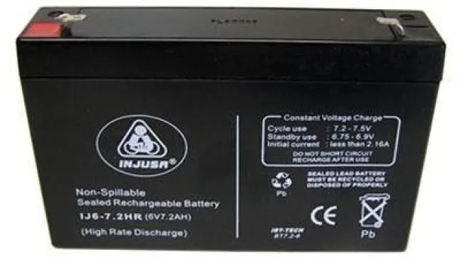 Genopladeligt batteri 6v 7,2 AH