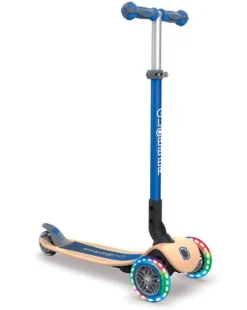 Globber Primo Wood Foldbar Løbehjul Blå