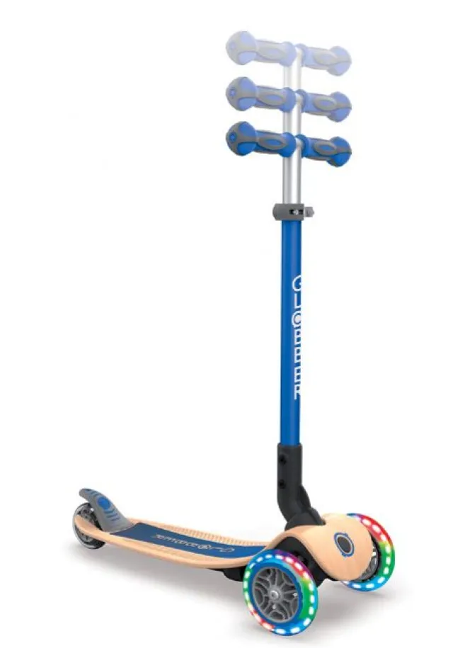 Globber Primo Wood Foldbar Løbehjul Blå