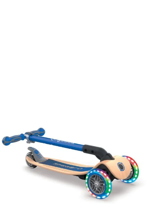Globber Primo Wood Foldbar Løbehjul Blå