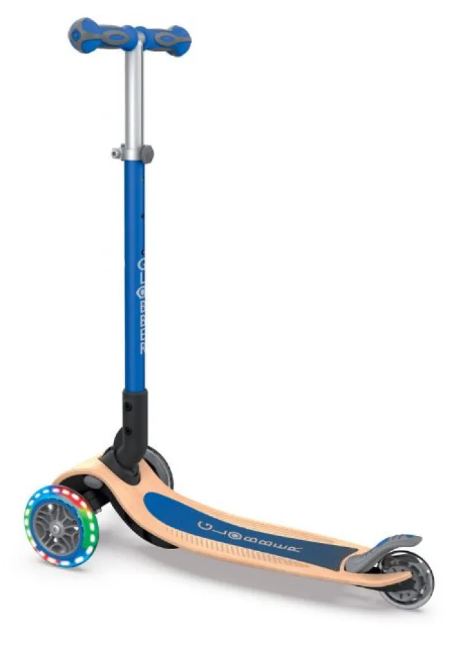 Globber Primo Wood Foldbar Løbehjul Blå