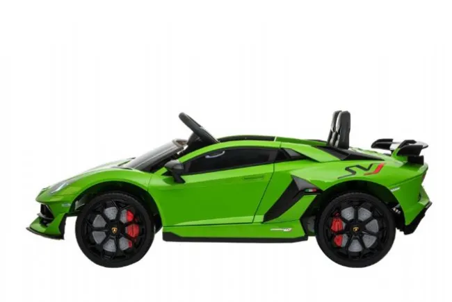 Grøn Lamborghini Aventador SVJ, 12V