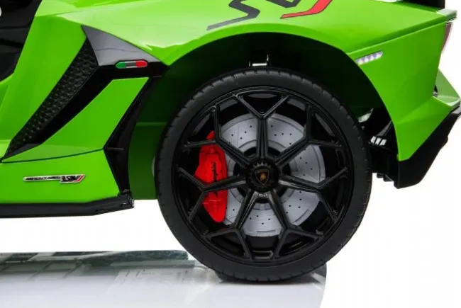 Grøn Lamborghini Aventador SVJ, 12V