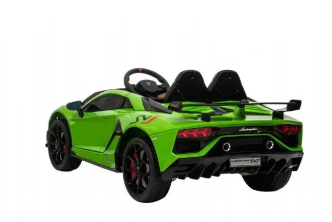 Grøn Lamborghini Aventador SVJ, 12V