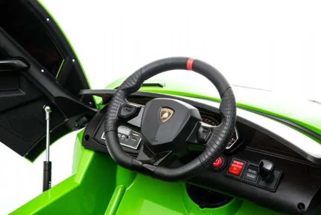 Grøn Lamborghini Aventador SVJ, 12V