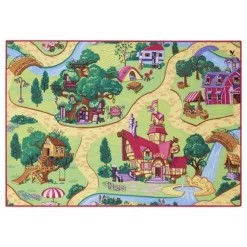 Gulvtæppe, Legetæppe Candy Town 95 x 133