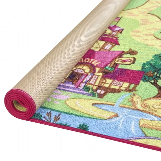 Gulvtæppe, Legetæppe Candy Town 95 x 200