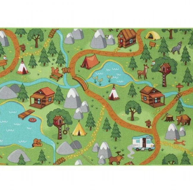 Gulvtæppe, Legetæppe Hike Town 95 x 133