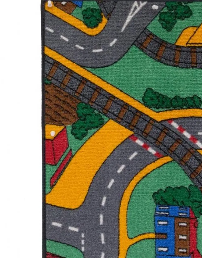 Gulvtæppe, Legetæppe Trafik 95x200 cm