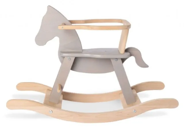 Gyngehest Pinolino med ring, Grå