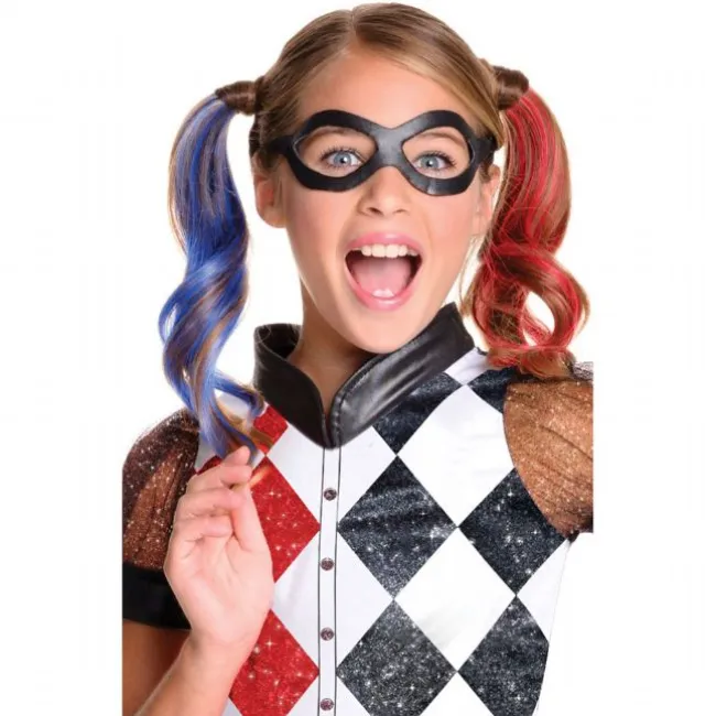 Harley Quinn Deluxe udklædning 140 cm