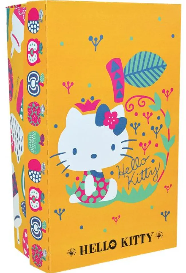 Hello Kitty Gul Gaveæske Bamse 20cm