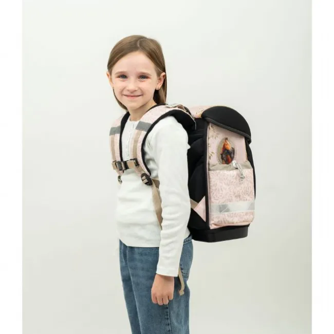 Heste Skoletaske med 4 Dele