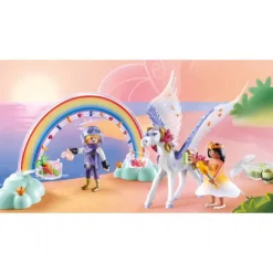 Himmelsk Pegasus med regnbue