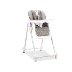 Højstol med hjul, Kanin/Pink