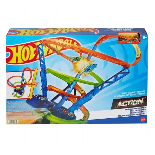 Hot Wheels Action Spiral Speed Crash